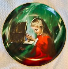 GIRL NATIVITY DISPLAY PLATE Children at Christmas Collection Donald Zolan 10.25