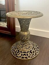 Vintage Quality 1940s French Doré Solid Bronze Pedestal, Plant Stand, or Table picture