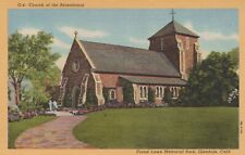Church of The Recessional Glendale California Forest Lawn Vintage Linen Postcard picture