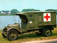 WWI 29th Division 1918 GMC Columbia Army Ambulance Postcard picture
