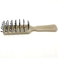 Vintage Goody USA Travel Small Compact Vented Hair Brush Taupe 6