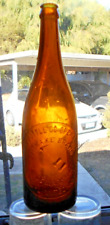 VINTAGE BROWN GLASS BEER BOTTLE ADELAIDE  BOTTLING CO-OP PICKAXE DESIGN 1940s picture
