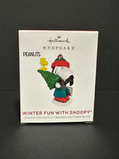 2021 Hallmark Winter Fun with Snoopy Miniature Keepsake Ornament picture