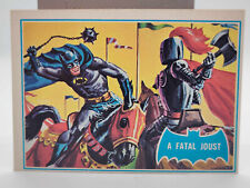 1966 Topps Blue Batman Card #34B A FATAL JOUST Near mint Cd picture
