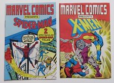 Vintage 1988 Lot of (2)MARVEL MINI COMIC BOOKS (presents) SPIDER-MAN, X-MEN picture