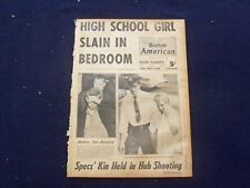1959 JUNE 10 BOSTON AMERICAN NEWSPAPER-HIGH SCHOOL GIRL SLAIN IN BEDROOM-NP 6230 picture