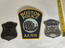 Boston Police Massachusetts Patch Set all new condition. picture