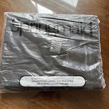 NOS Vintage Springmaid Black Percale Full Sized Flat Sheet no iron 50/50 180 Ct picture