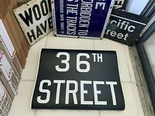 NYC SUBWAY ROLL SIGN NY 36TH STREET GARMENT DIST 4TH AVENUE SUNSET PARK BROOKLYN picture