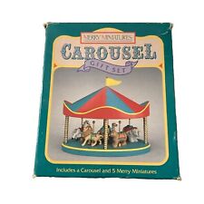 Vintage Hallmark Merry Miniature Carousel Set New picture