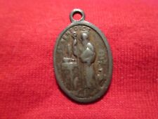 Vintage St Benedict Medal Silvertone w/ Patina 1