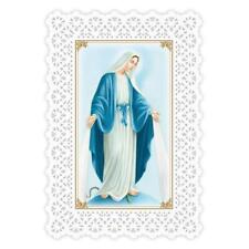 Lace Holy Card Our Lady of Grace Hail Mary Size 2.75 x 4.25 inches Lot of 25 picture