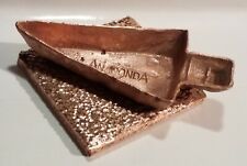 Marked ANACONDA Butte Copper Arrowhead Mold/ Slab Mount A.M.C. Washoe Smelter MT picture