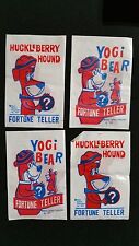 1977 Huckleberry Hound And Yogi Bear Fortune Teller Pack 4 Pack Lot Very Rare picture