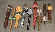 Lot of 10 Vintage Beer Bar Tap Rare Handles - Wood/Ceramic picture