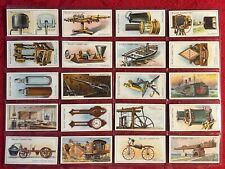 1915 WILLS FAMOUS INVENTIONS-ORIGINAL 109-YEAR-OLD FULL 50 CARD SET-EXCELLENT+ picture