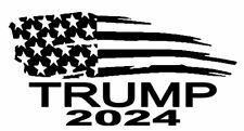 Black President Donald Trump Flag 2024 2020 Vinyl Decal Sticker Car Truck Usa picture