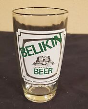 Vintage Belikin Mayan Temple Beer Glasses, - White/Green Logo picture