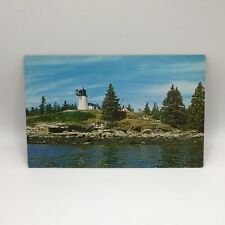 Boothbay Harbor Maine Lighthouse Vintage Postcard picture