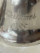 EUC Vintage 1988 Reed & Barton Silver Annual Christmas Bell picture