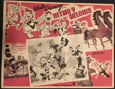 MELODY TIME Walt Disney Donald Duck Pecos Bill Original RKO Mex Lobby Card picture