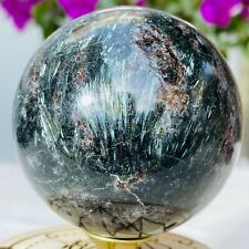 382g Fine Natural Astrophyllite Fireworks Stone Quartz Crystal Sphere Healing picture
