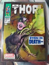 2022 Marvel Platinum's Hela Cover Variant, Base Card, and Extra picture