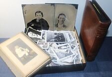 Lot #2103 - Antique & Vintage Lot of: Photo Book, Tintypes, 275 + Loose photos. picture