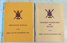 Omega Psi Phi Fraternity -  Proposed Ritual - Constitution Bylaws Books picture