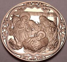 Massive Gem Proof Jesus Is Born Medallion~The Three Wise Men~Incredible~Free Shi picture