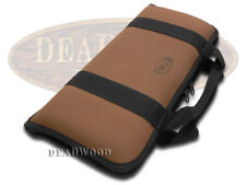 Case xx Small Brown Leather & Cotton Knife Carrying Case for Pocket Knives 1074 picture