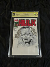 Marvel 2012 Hulk #50 CBCS (🚫 CGC) 9.8 Blank Variant Matthew Clark SIGNED SKETCH picture