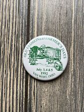 Vintage Pin Button Old Fashioned Farmers Days 1992 Van Wert Ohio picture