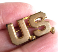 WWI Era US Army Insignia Brass Pin 2-1/8