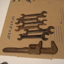 Lot 7 Vtg/Antique Ford Script Logo Wrenches Tools Model A/T  Tractor Combination picture