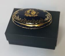 VTG Limoges Trinket Box France Love Courting Couple Lid Gold Trim Jewelry picture