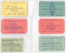 Vintage 1970's United Federation Of Doll Clubs Inc. Membership Cards Lot Of 6 picture