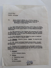 Mission to Germany Correspondence 1970s Fort Meade picture