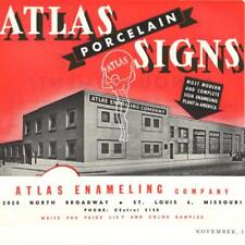 1948 PORCELAIN SIGNS Print Ad ATLAS ENAMELING COMPANY St Louis Advertising Union picture