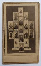 ca. 1865 CIVIL WAR ERA CDV COLLAGE of PORTRAIT s UNION OFFICER MARTYR s ANTHONY picture