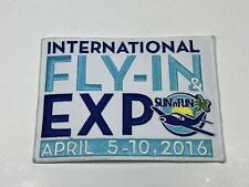 2016 International Fly in Expo Patch 6 x 4.5 Airplaine Flight New picture