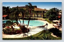 Tahitian Resort Holiday Florida FL Swimming Pool Palms Postcard UNP VTG Unused picture