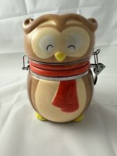Swiss Miss Hot Chocolate Cocoa Cookie Canister Jar Limited Edition Winter Owl picture