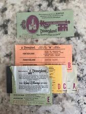 OLD VINTAGE DISNEYLAND ADULT A-E TICKET/COUPONS  MAY 1979-Disney picture
