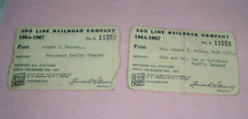 VTG.  soo line railroad co. employee passes 1964-67 picture