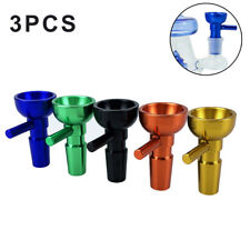 3X 14MM Male Metal Bowl For Water Pipe Hookah Bong Hookah Water Replacement Head picture