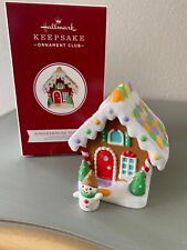HALLMARK 1987 GINGERBREAD HOUSE MERRY MINIATURE CONTAINER picture