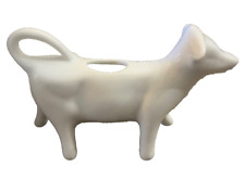 Vintage Porcelain Ceramic White Cow/Bull Creamer Made In Japan picture