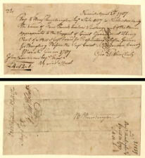 1797 Dated Pay Order signed by Benjamin Huntington - Autograph - Autographs of F picture