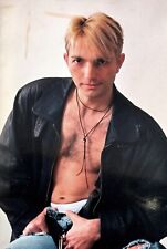 2000s Vintage Photo Handsome Affectionate Guy BlondeTrunks Bulge Gay int Portr picture